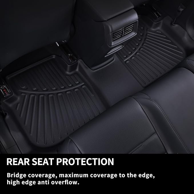 Cargo Liner Trunk Mats for 2011-2025 Honda Odyssey, TPE All Weather Protection Car Trunk Mat Accessories-Black