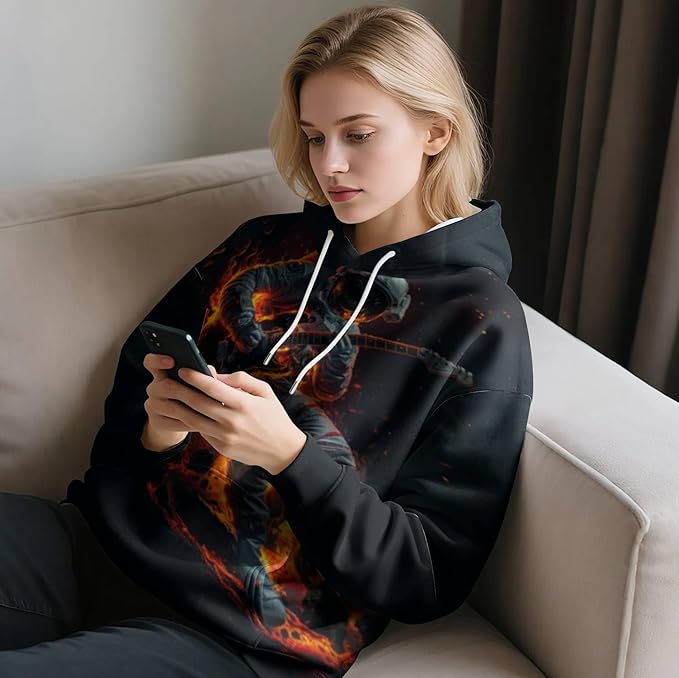 3D Printed Hoodie High Definition Graphic Comfortable and Stylish Unisex Breathable Fabrics Ideal for Casual Wear