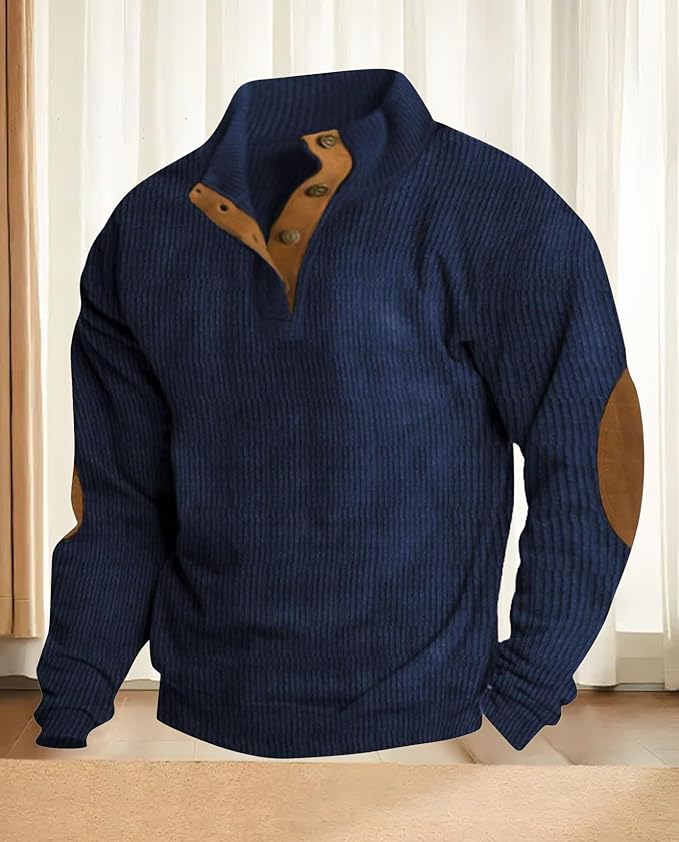 Western Sweatshirts for Men Aztec Retro Pullover Quarter Zip Sweatshirt Mens Stitching Color Fleece Sweatshirt