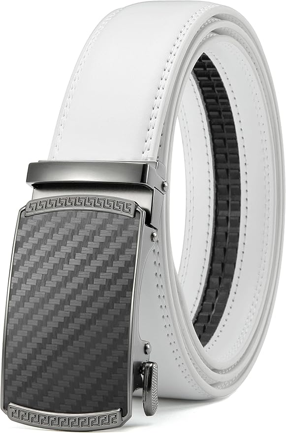 CHAOREN Mens Belt Leather Ratchet Belt - Customizable Fit, Effortless Style (35mm)