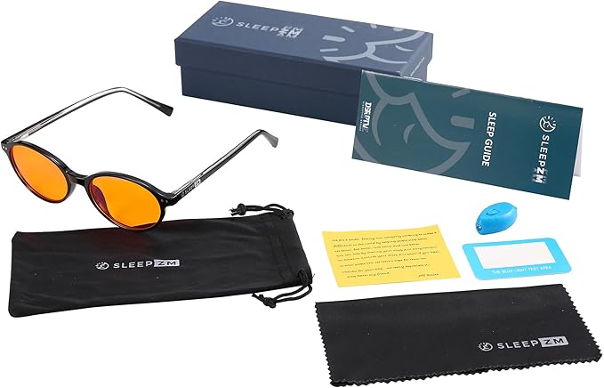 100% Blue Light Blocking Glasses - Women + Men - Better Sleep - Anti Eye Strain Protection - Computer Screens Gaming