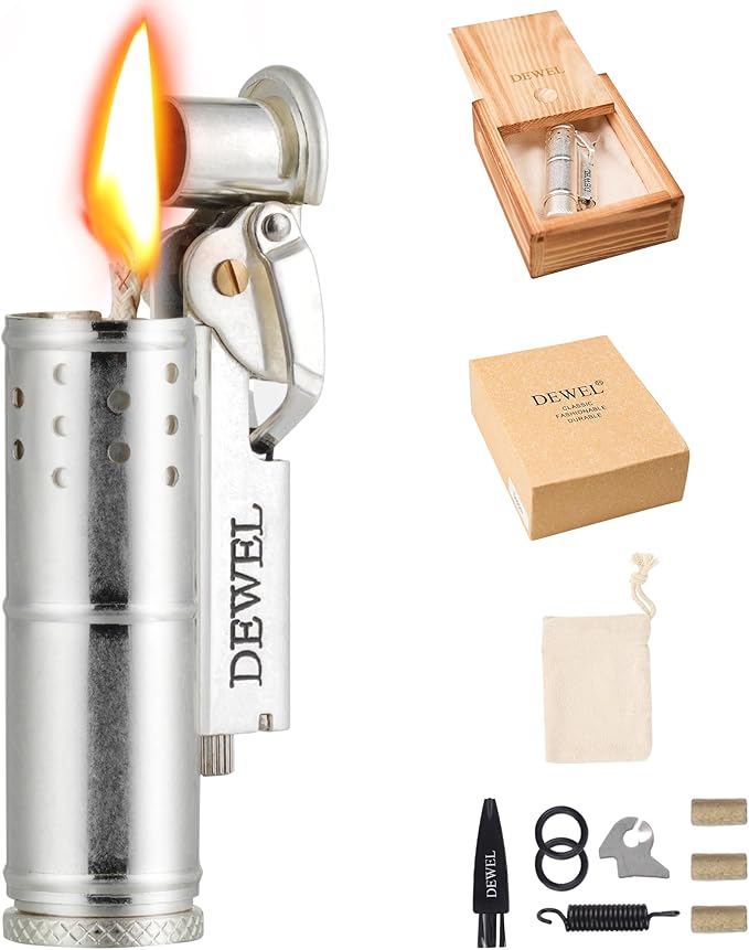 Pressure-Relief/Cool Lighter, Wheel Kerosene Lighter, Reusable Windproof Trench Lighter, Vintage Fine Copper Lighter, Classic Brass Lighter, Unique Birthday Gifts