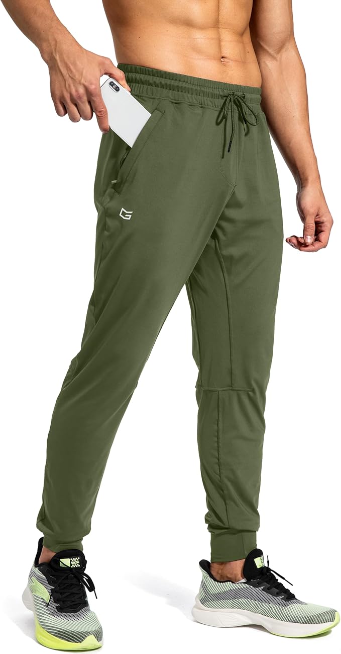 G Gradual Men's Sweatpants with Zipper Pockets Athletic Pants Traning Track Pants Joggers for Men Soccer, Running, Workout