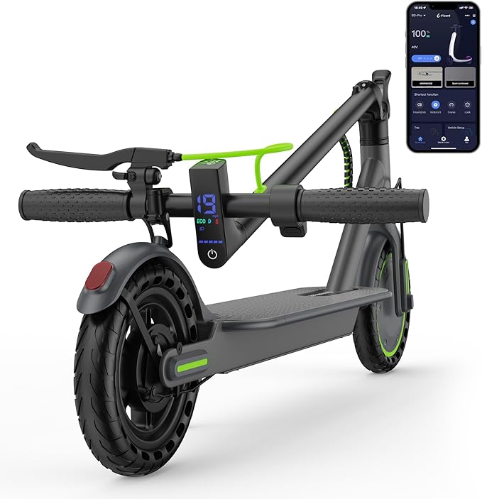 Electric Scooter for Adults, Folding E Scooter with 350W/500W Motor 16-24 Mph Top Speed, Max 15-60 Miles Long Range, 6.5''/8.5''/10''/14'' Solid Tires Commuting Scooters, Dual Brakes, APP