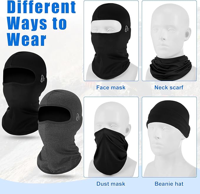 Suhine Winter Balaclava Ski Mask Windproof Thermal Face Mask Cold Weather Balaclava with Reflective Stripe