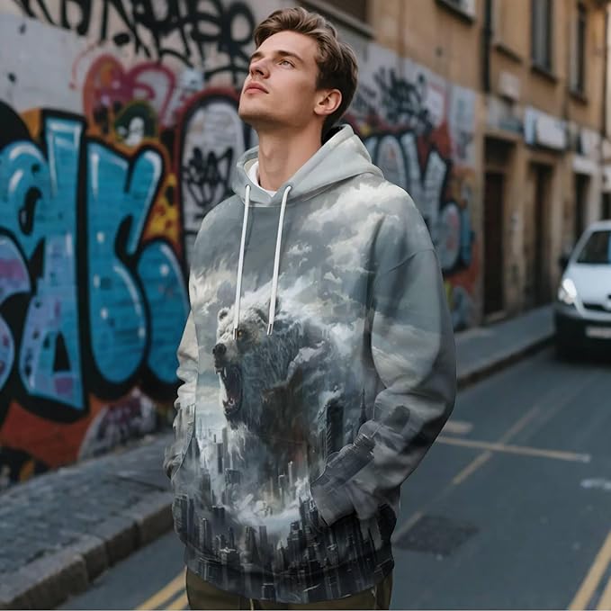 3D Printed Hoodie High Definition Graphic Comfortable and Stylish Unisex Breathable Fabrics Ideal for Casual Wear