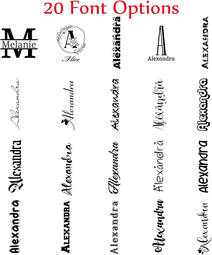 Personalized Water Bottles with Straw Lid Custom Water Bottle Personalized Names Stainless Steel Double Wall Insulated Cup Customized Gifts for Kids Women Men School Sports Style 04