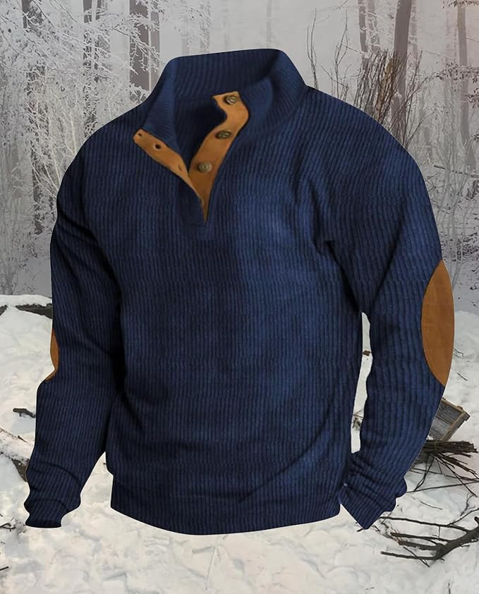 Western Sweatshirts for Men Aztec Retro Pullover Quarter Zip Sweatshirt Mens Stitching Color Fleece Sweatshirt