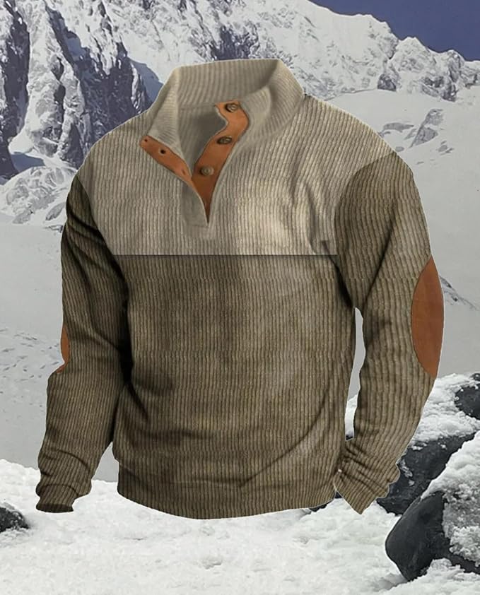Western Sweatshirts for Men Aztec Retro Pullover Quarter Zip Sweatshirt Mens Stitching Color Fleece Sweatshirt