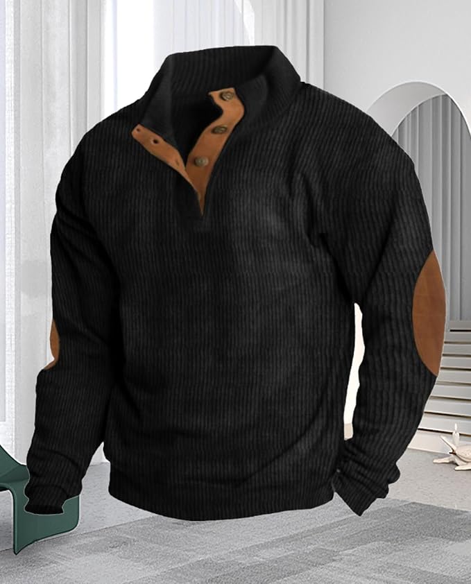Western Sweatshirts for Men Aztec Retro Pullover Quarter Zip Sweatshirt Mens Stitching Color Fleece Sweatshirt