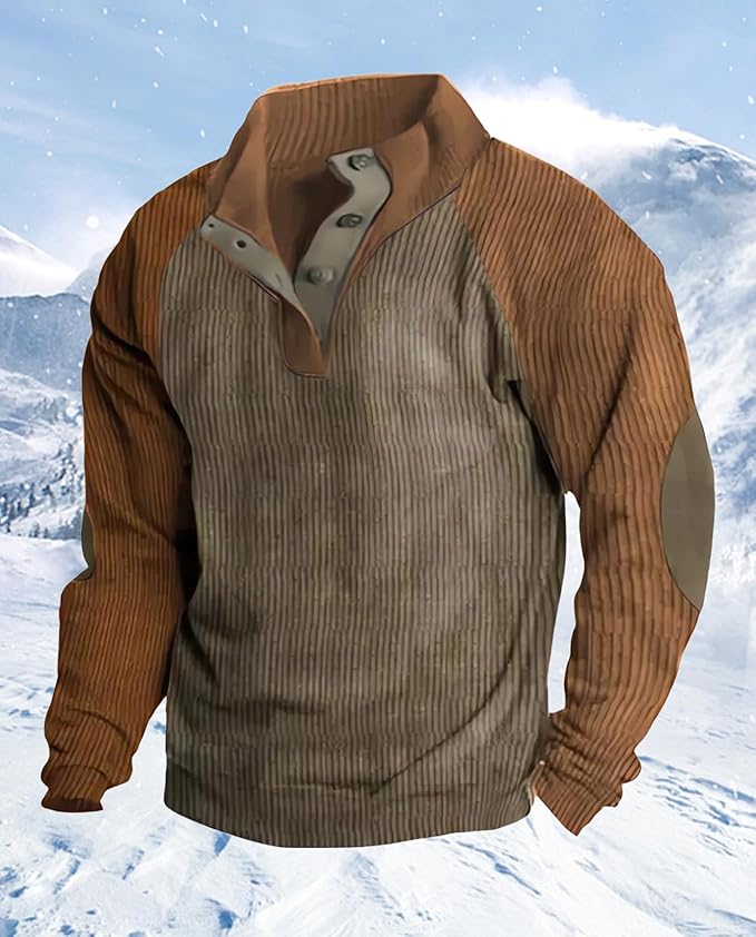 Western Sweatshirts for Men Aztec Retro Pullover Quarter Zip Sweatshirt Mens Stitching Color Fleece Sweatshirt