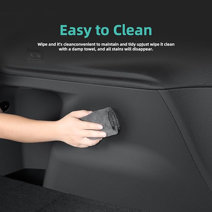 2025 2026 Model Y Juniper Rear Trunk Side Anti-Scratch Mats 4PCS TPE Waterproof Trunk Left & Right Panel Protection for Model Y Refresh Juniper Interior Accessories