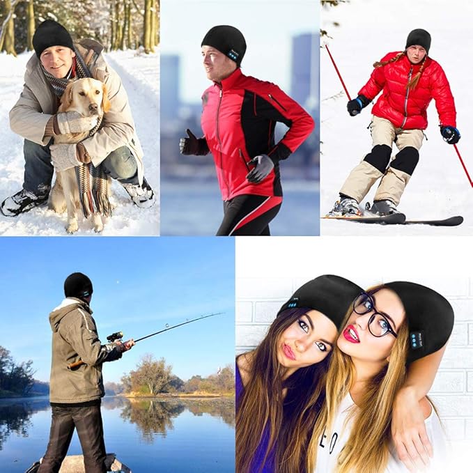 Bluetooth Beanie Hat Headphones Unique Tech Gifts Stocking Stuffer