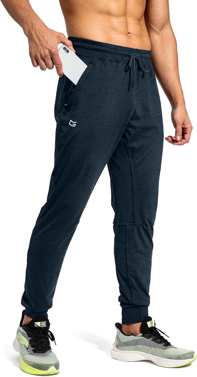 G Gradual Men's Sweatpants with Zipper Pockets Athletic Pants Traning Track Pants Joggers for Men Soccer, Running, Workout
