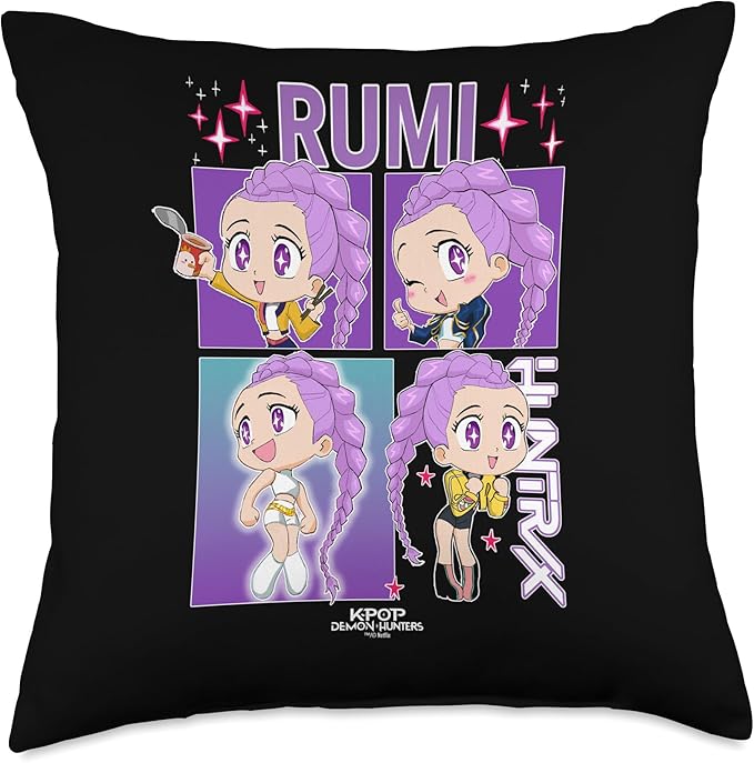 Kpop Demon Hunters Rumi Officially Licensed Throw Pillow