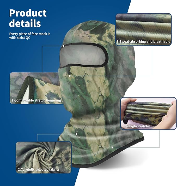 YESLIFE Balaclava Ski Mask for Men and Women, Winter Face Mask, Shiesty for Skiing, Snowboarding & Motorcycle