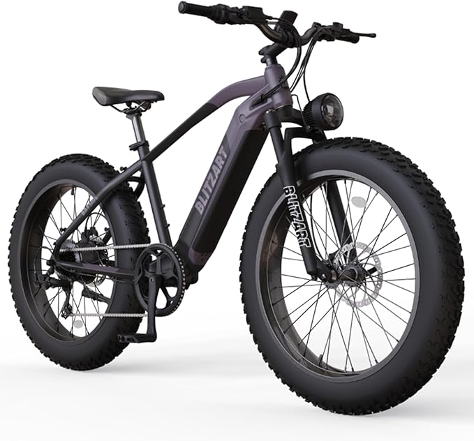 Electric Bike for Adults, 1100W Peak E-Bike, 26 x 4” Fat Tire, Aluminum Frame Mountain Bike, Hydraulic Disc Brakes Electric Bike