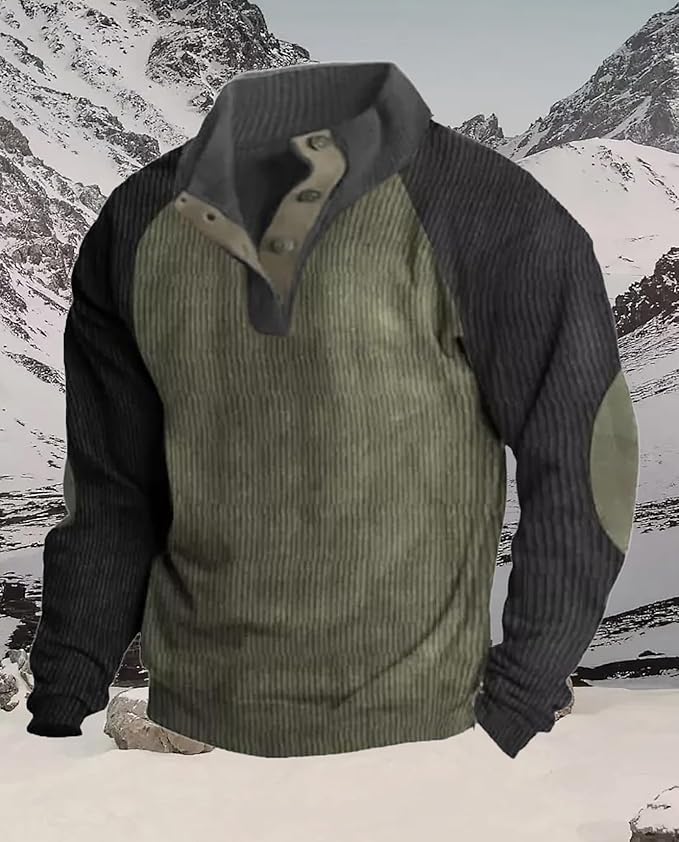 Western Sweatshirts for Men Aztec Retro Pullover Quarter Zip Sweatshirt Mens Stitching Color Fleece Sweatshirt