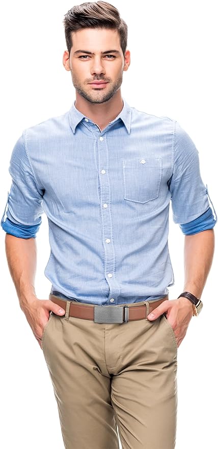 Zitahli Belt Men, Ratchet Belt Dress with 1 3/8" Premium Leather,Slide Belt with Easier Adjustable Automatic Buckle
