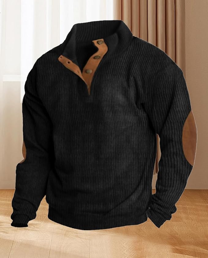 Western Sweatshirts for Men Aztec Retro Pullover Quarter Zip Sweatshirt Mens Stitching Color Fleece Sweatshirt