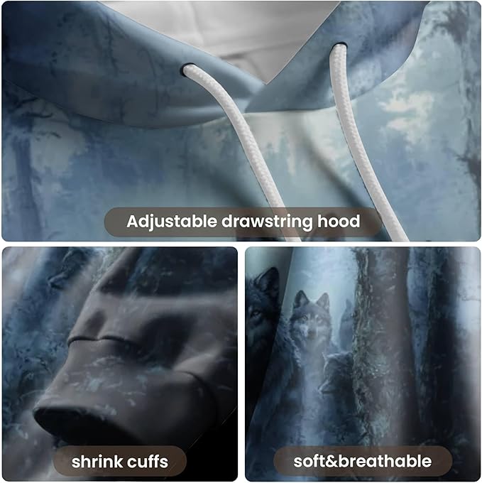 3D Printed Hoodie High Definition Graphic Comfortable and Stylish Unisex Breathable Fabrics Ideal for Casual Wear