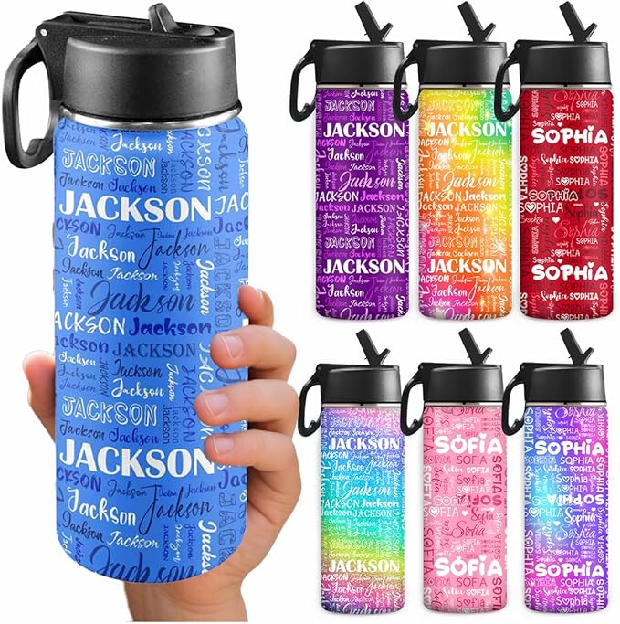 Customized Water Bottle For Kids Personalized Water Bottles,Insulated Cup Gifts For Girls Boys Kids Bottle