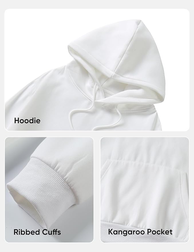 JMIERR Mens Casual Cotton Hooded Collar Drawstring Hoodies Pullover Sweatshirts Casual Long Sleeve Shirts
