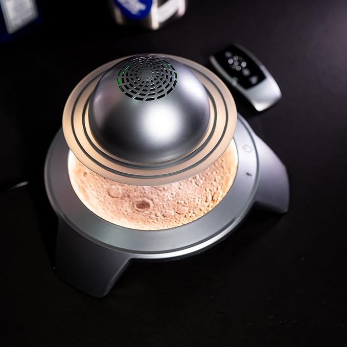 Magnetic Levitation Bluetooth Speaker, Floating Wireless Smart Audio with LED Lights Floating in The air HiFi Lossless Surround Sound Cool Gadgets for Men Home Office Decor