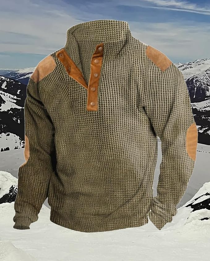 Western Sweatshirts for Men Aztec Retro Pullover Quarter Zip Sweatshirt Mens Stitching Color Fleece Sweatshirt