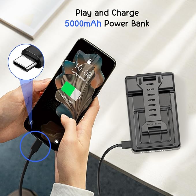 Birthday Gifts for Him,Cell Phone Stand with Wireless multifunctional Bluetooth Speaker and Anti-Slip Base HD Surround Sound Perfect for Home and Outdoors,Unique Valentines Day Gifts for Him