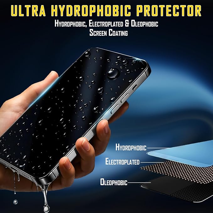 TEMPRTEK+ 2-Pack Clear iPhone 17 Pro & 17 Screen Protector Fits iPhone 16 Pro Screen Protector - 9H Military Grade Scratch Fingerprint Resistance, Anti-Glare Shatterproof Tempered Glass