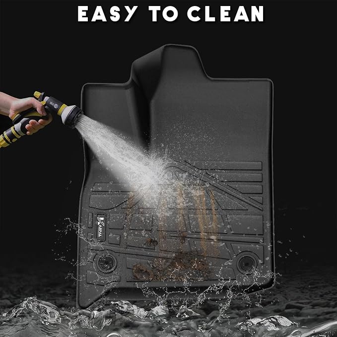 KARPAL Floor Mats for 2018-2023 Chevy Traverse 7 Seats, with 2nd Row Bucket Seats, All-Weather TPE Custom Fit Floor Liners Car Accessories