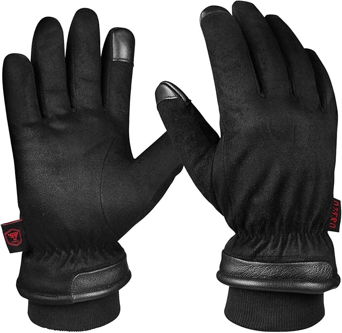 OZERO Waterproof Winter Gloves Men Women: Touchscreen Thermal Insulated Ski Snow Gloves Motorcycle in Cold Weather Warm Gifts