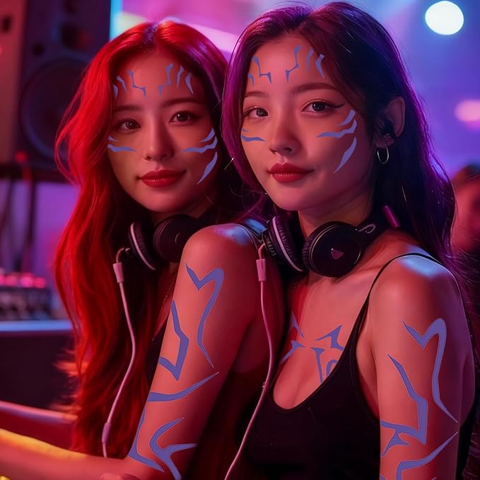 Kpop Anime Rumi Cosplay Temporary Tattoos Stickers, 8 Sheets Rumi Tattoos, Cosplay Costume Accessories, Cosplay, Festivals, Dance Parties, and Raves, Waterproof