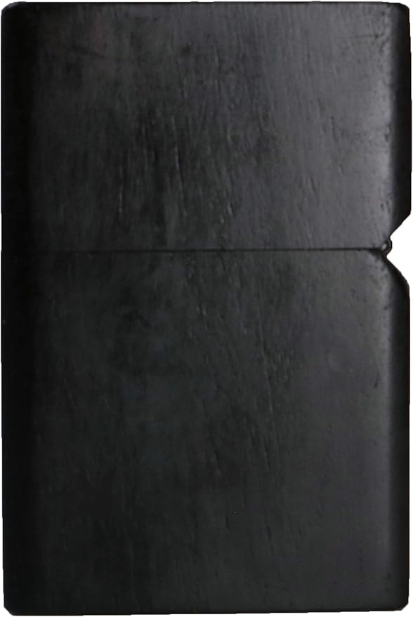 Natural Ebony Black Wood Carved Lighter Shell Box For Zippo Module (Cobra Snake)