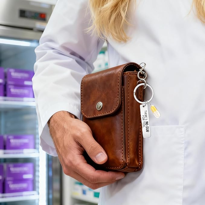 10pcs Pharmacy Technician Week Gifts for Pharmacist, Cute Funny Pharmacy technician Keychains Accessories, Pharmacy Tech Gifts for Women Men Medical Workers