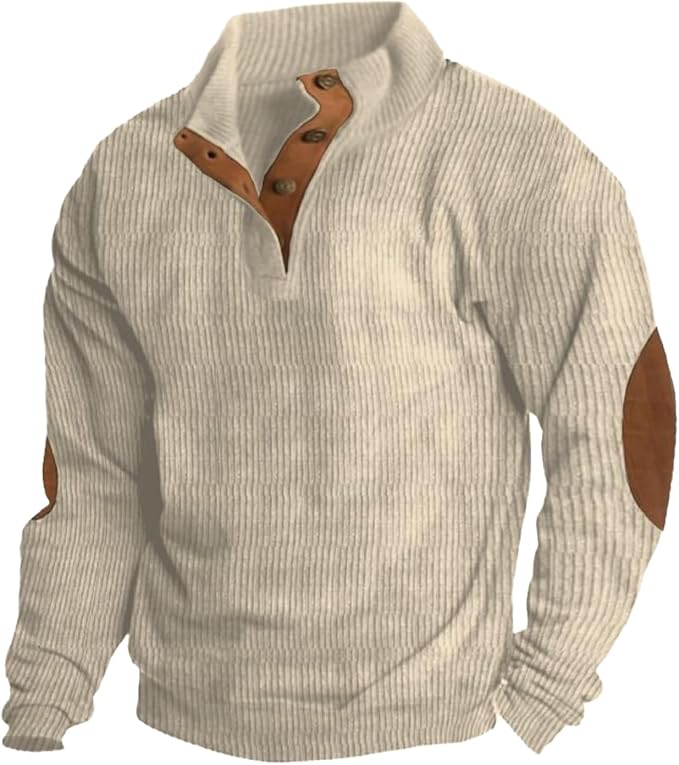 Western Sweatshirts for Men Aztec Retro Pullover Quarter Zip Sweatshirt Mens Stitching Color Fleece Sweatshirt