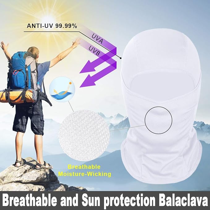 Achiou Ski Mask for Men Women, Balaclava Face Cover, Shiesty Mask UV Protector Lightweight for Motorcycle Snowboard