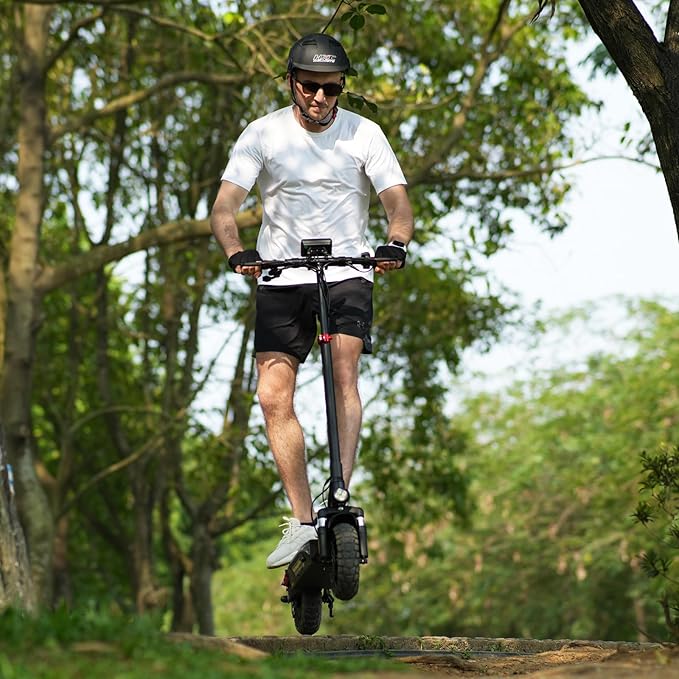 iScooter Electric Scooter, 800W Motor E-Scooter Up to 25/28 Miles Range, Top Speed 25/28 MPH,10" Off Road escooter Tires,Adjustable Handlebar Height, Folding Commuting Electric Scooter for Adults