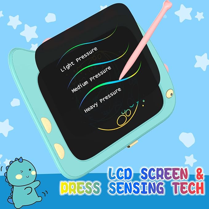 ORSEN 8.5 Inch Doodle Board Drawing Tablet - Dinosaur Toy Gift for Kids 3-7 Years Old