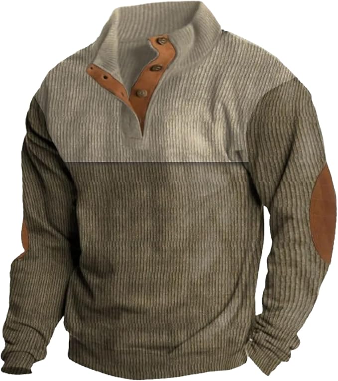 Western Sweatshirts for Men Aztec Retro Pullover Quarter Zip Sweatshirt Mens Stitching Color Fleece Sweatshirt