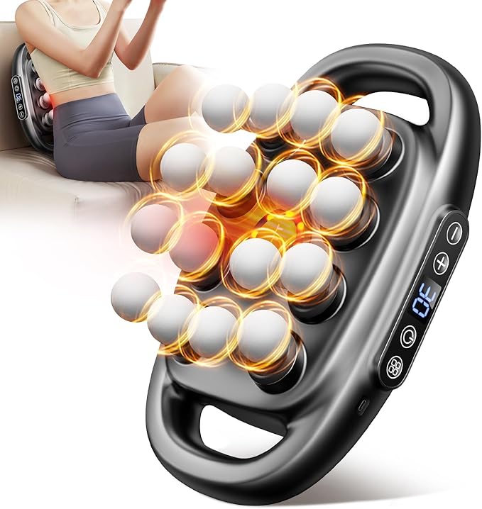 VTT 16-Head Massage Gun Set, Deep Tissue Percussion Massager with 3 Modes & 30 Intensities,Quiet Muscle Massage Gun for Back,Shoulders, Legs, Foot, Body Muscle Pain Relief