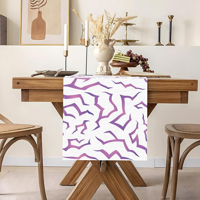 Heyfary Demon Movies Hunters Table Runner Korean Pop Birthday Party Decoration Cozy Anime Gamer Music Home Kitchen Dining Room Table Decor