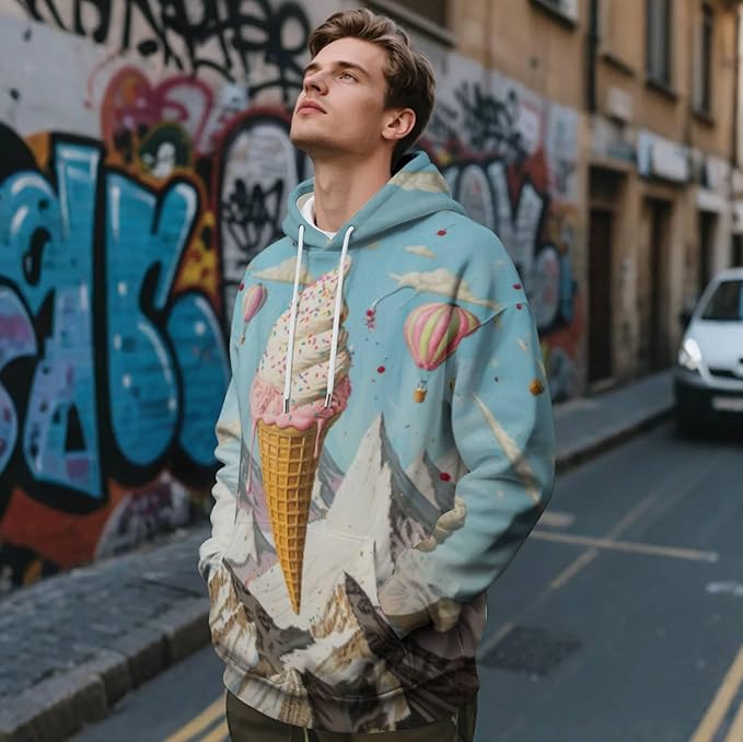 3D Printed Hoodie High Definition Graphic Comfortable and Stylish Unisex Breathable Fabrics Ideal for Casual Wear