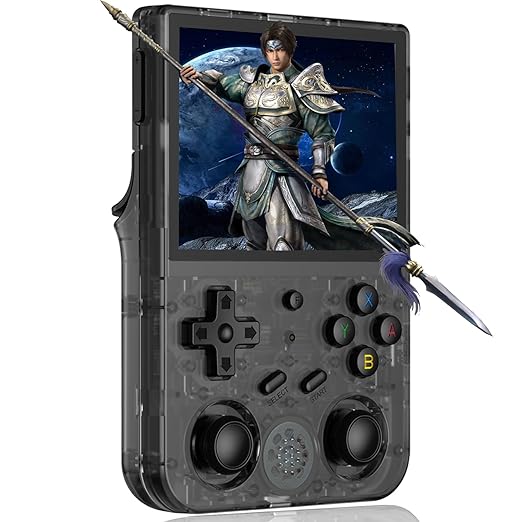 RG353V Retro Handheld Game with Dual OS Android 11 and Linux,RG353V with 64G TF Card Pre-Installed 4452 Games Supports 5G WiFi 4.2 Bluetooth Online Fighting,Streaming and HDMI