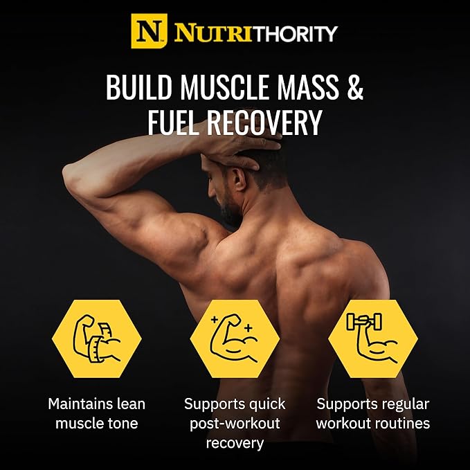 Nutrithority - Isothority Isolated Whey Protein Powder with Ultra-Absorbable Protein & BCAAs to Build Muscle and Accelerate Recovery, Keto Friendly, Low Carbs, Gluten Free (Whipped Cream Strawberry)