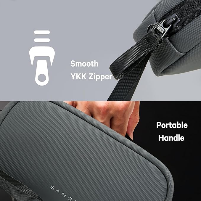 BANGE Tech Organizer Travel Case,Tech Accessories Pouch Carry Storage Bag for Charger, Cord, Hard Drive, Phone, Power Bank, Travel Essentials