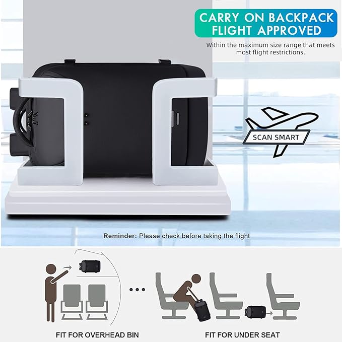 Carry on Backpack for Women Men 40L Flight Approved Travel Backpack Fit 17 Inch Laptop with USB Charging Expandable Business Weekender