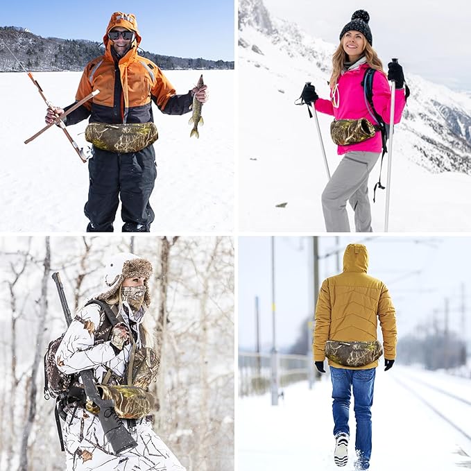 SAVIOR HEAT Heated Hand Muff, Electric Heating Hand Warmer Pouch for Winter Outdoor Hunting Camping Golf Photography