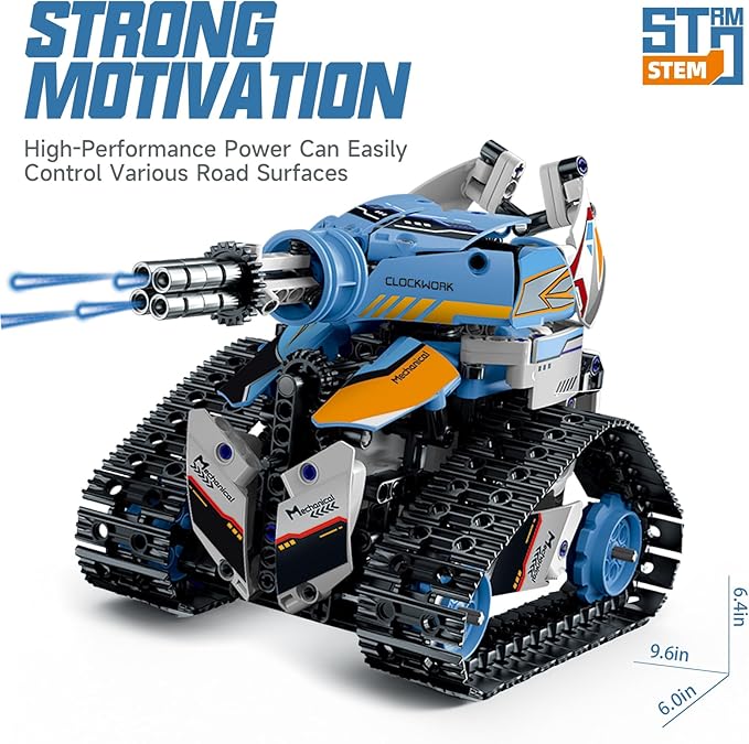 Robot Toys for Kids Ages 8-14, Remote & App-Controlled 3 in 1 STEM Robotics Set for Kids, Creative Birthday for Boys Girls Aged 8 9 10 11 12+ (695 Pieces)